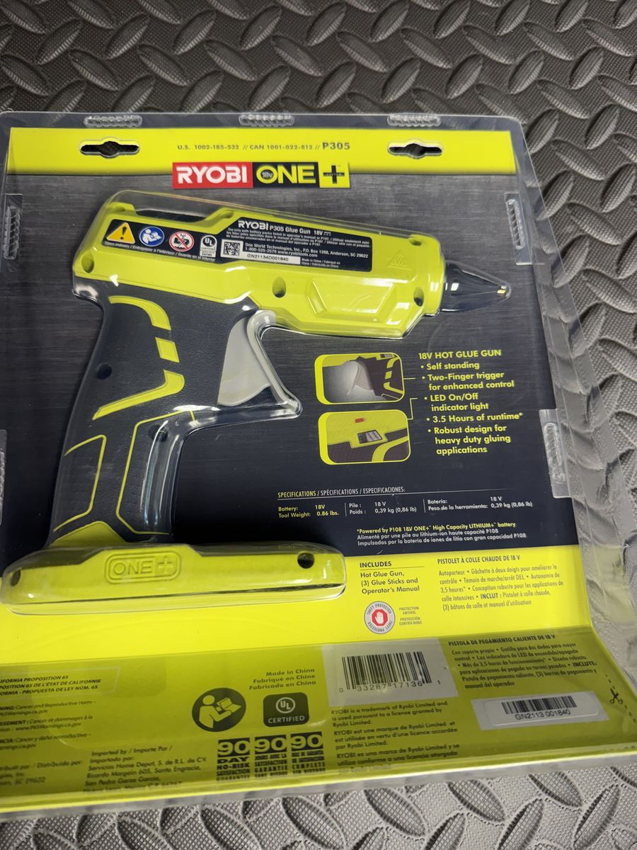 Ryobi P305 18v Hot Glue Gun
