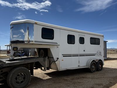 Gooseneck Horse Trailer - Bison 2 H Straight Load