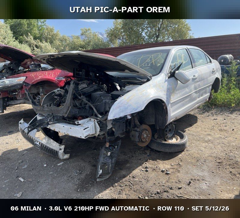 2006 Mercury Milan Parts - UTPAP Orem