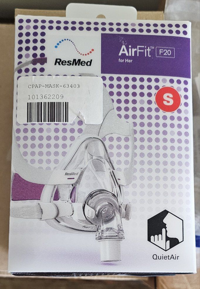New ResMed AirFit F20 For Her Full Face Mask - Small