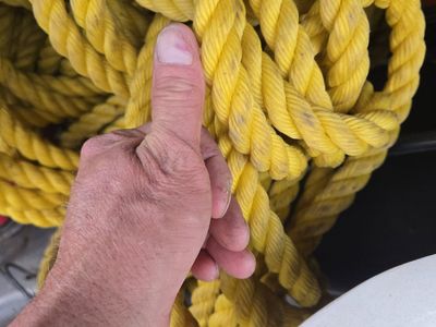 75'- 3/4-1" thick rope