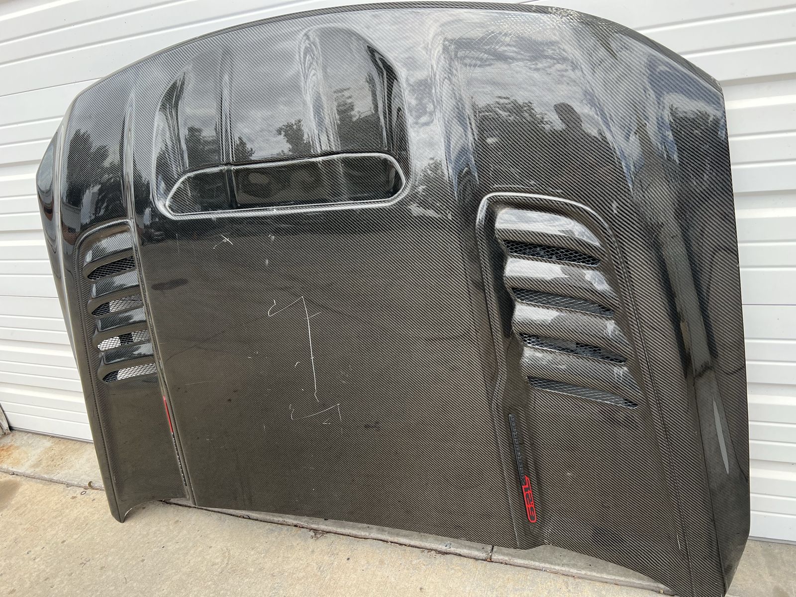 Scratch and Dent Ram TRX Carbon Fiber Hood by Anderson Composites with Carbon Ram Air Kit 