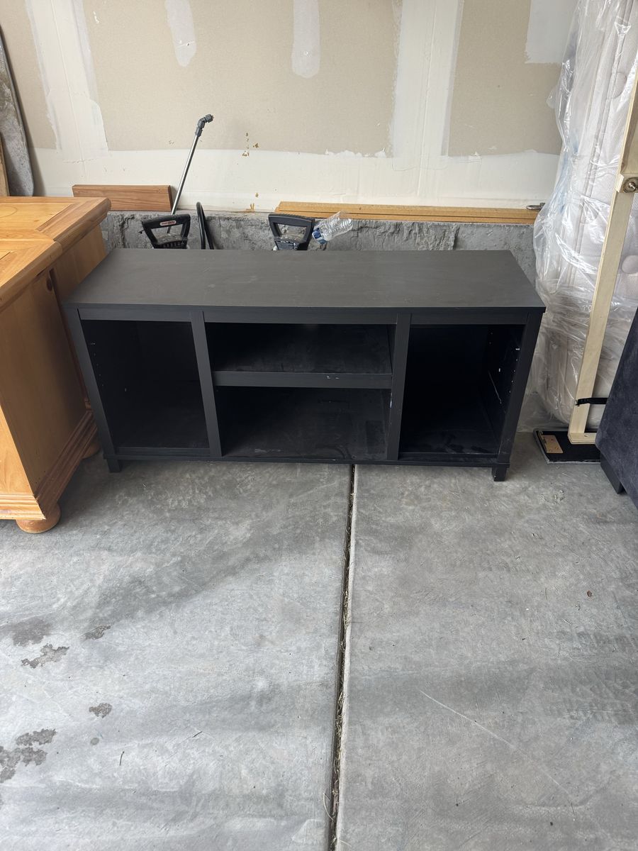 Black TV Stand / Media Console - Used, Good Condition