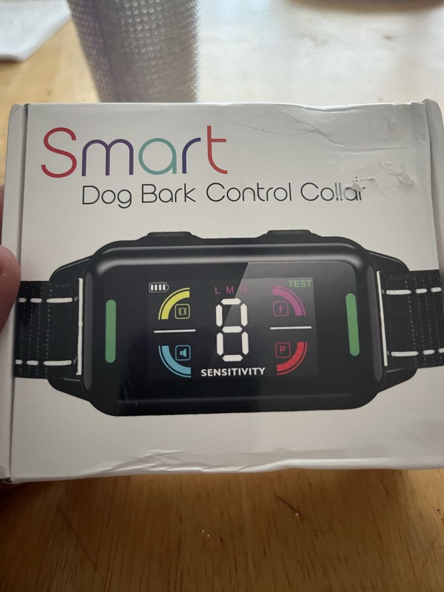 Smart Dog Bark Control Collar Rechargeable Waterproof IP67 Color Display