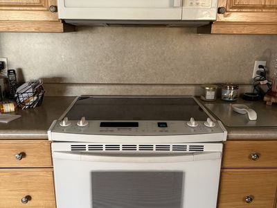 KitchenAid Range and Dishwasher, GE Microwave