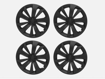 4x 16" Hub Caps Wheel Covers Matte Black for 2017-2023 Subaru Impreza 28811FL02A