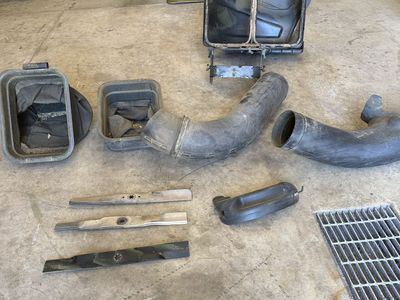 Used Lawn Mower Parts: Blades, Blower Assembly