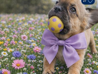 Fluffy French Bulldog Frenchie Frenchy