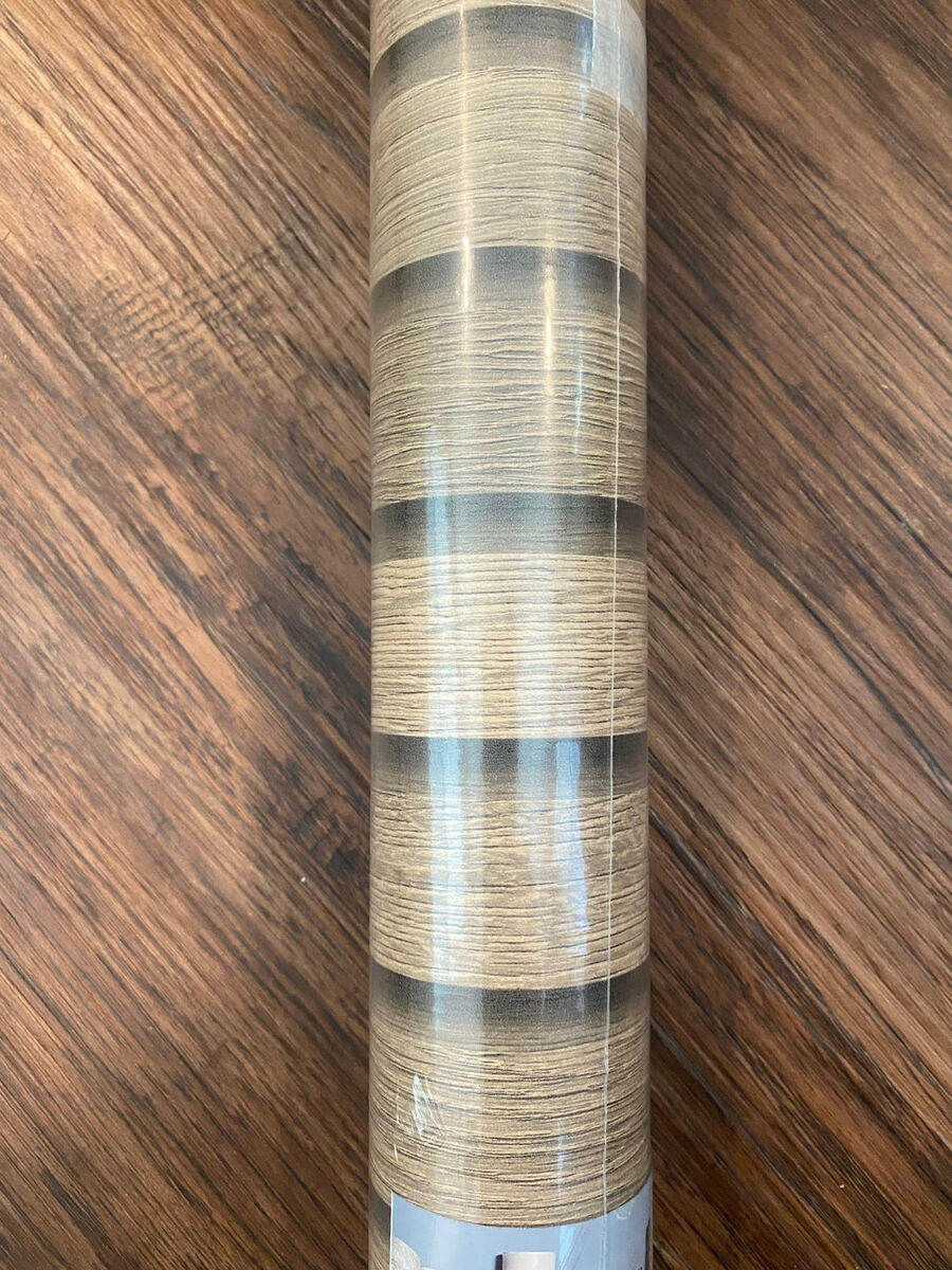 LACHEERY 160" x 36" Peel and Stick Wallpaper Brown Wood Slat Wallpaper Peel and Stick Contact Paper Wood Striped Wallpaper