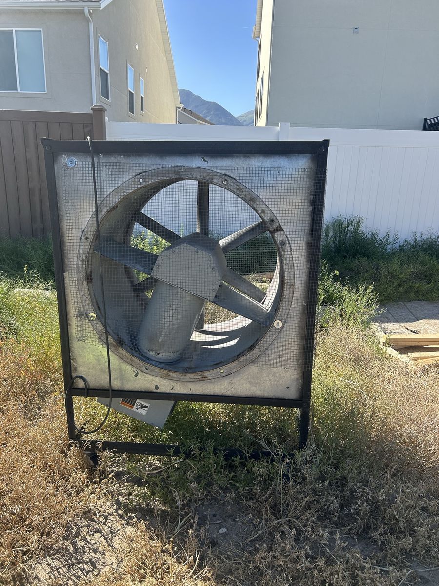 Paint booth fan