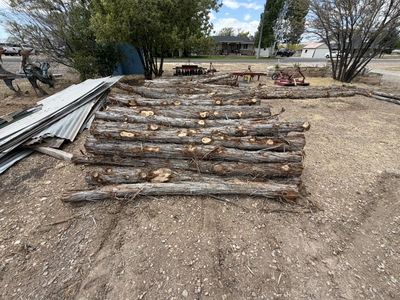 Cedar posts, shed posts and braces