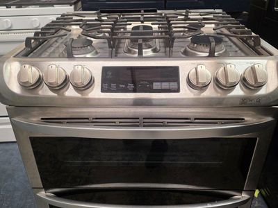 Lg double oven gas range