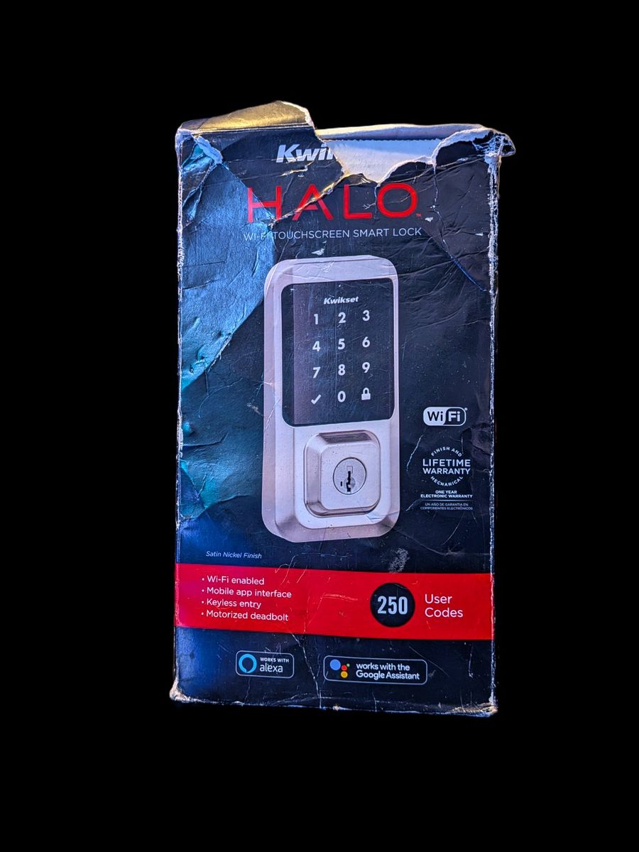Kwikset Halo Wi-Fi Touchscreen Smart Lock - Satin Nickel - Keyless Entry, Motorized Deadbolt