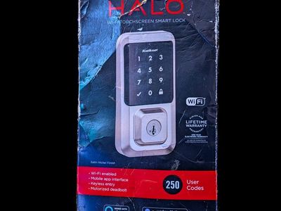 Kwikset Halo Wi-Fi Touchscreen Smart Lock - Satin Nickel - Keyless Entry, Motorized Deadbolt