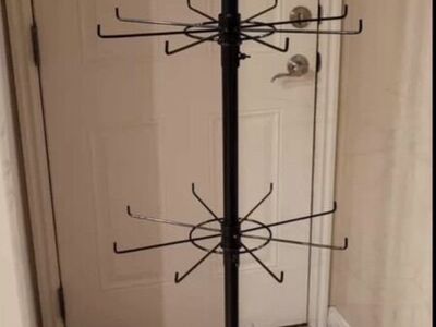 Floor Spinning Display Racks 4 Tier Adjustable