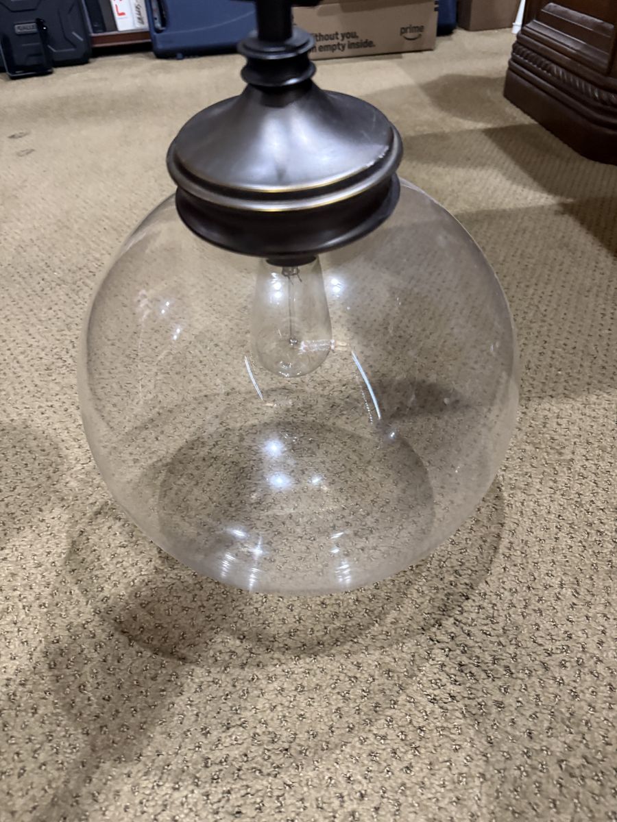 12 inch Globe Schoolhouse Pendant Light