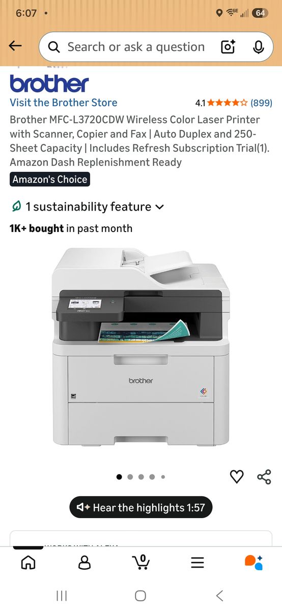 Brother MFC-L3720 CW Laser Printer