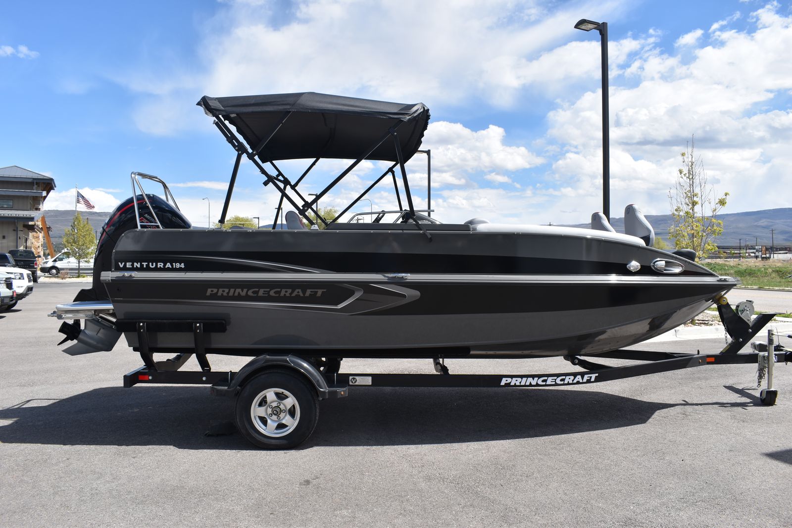 2026 Princecraft Ventura 194 With a 150 HP XL PRO XS Mercury Engine and Trailer.