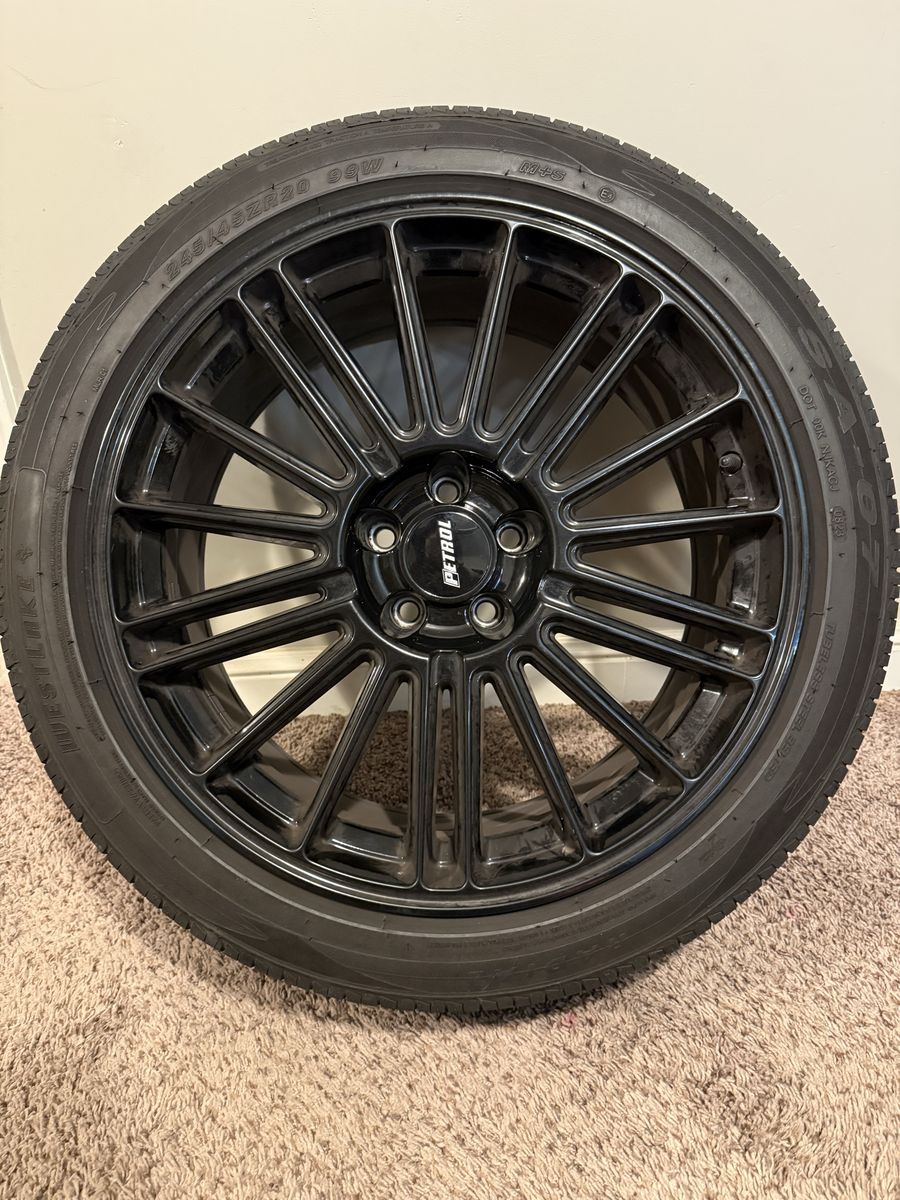 Black 20 inch Petrol wheels