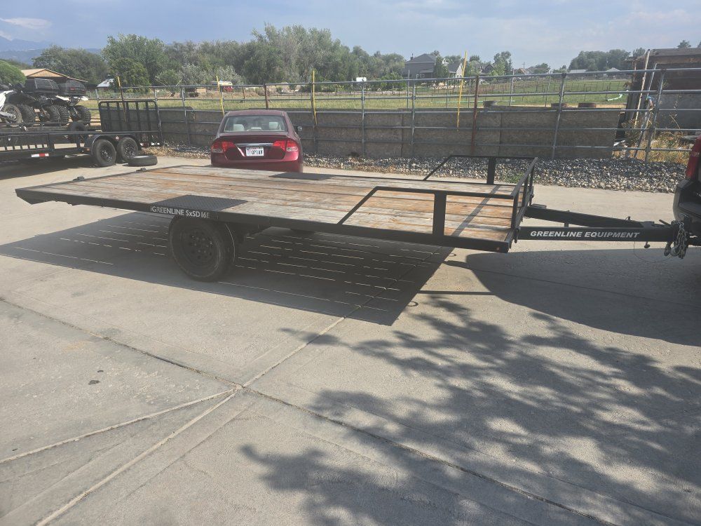 2022 Greenline 16x8 single axle trailer