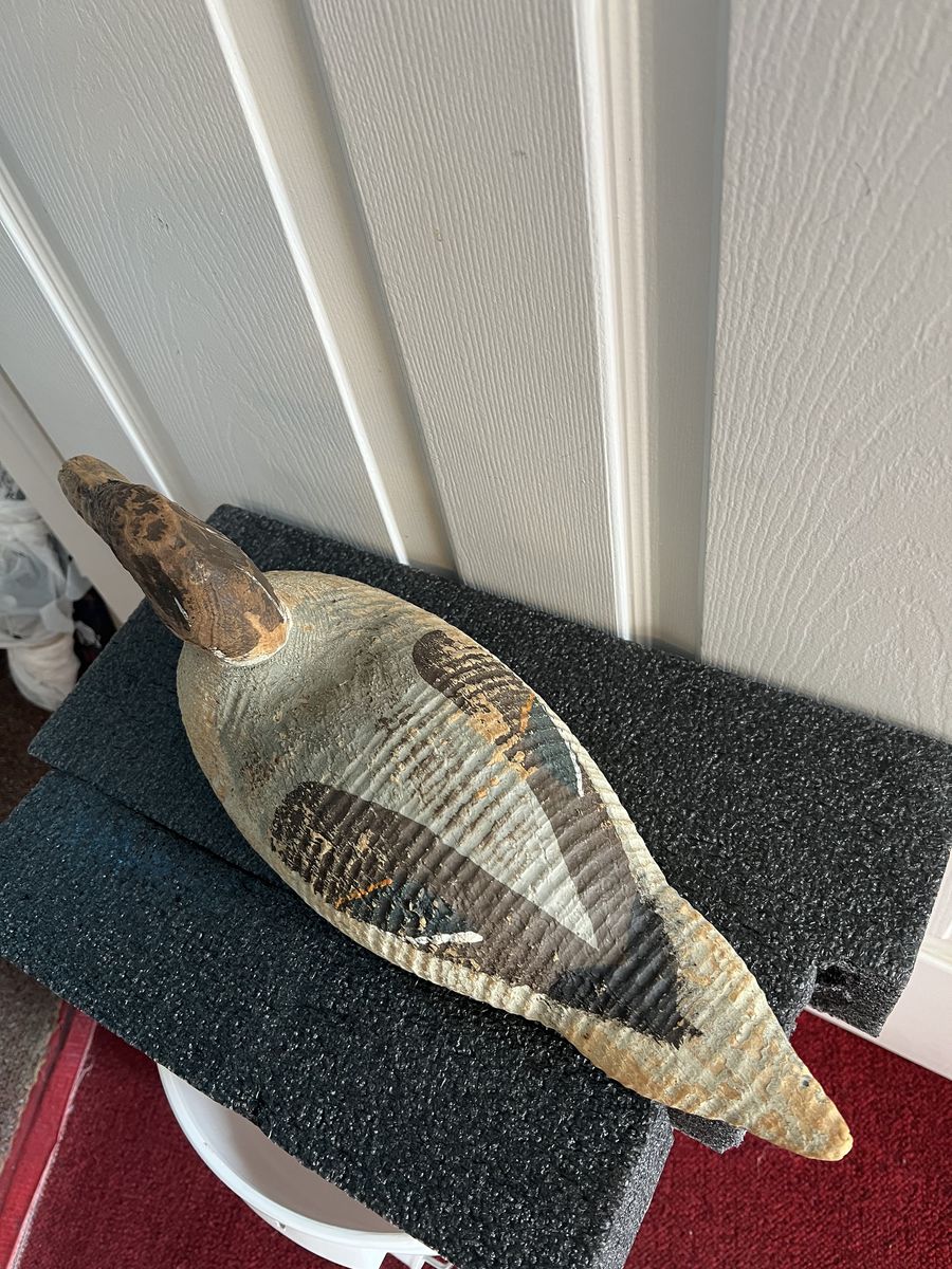 Antique Decoy Canvasback Drake