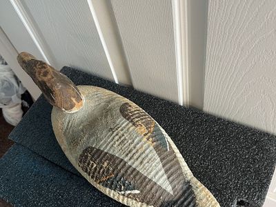 Antique Decoy Canvasback Drake