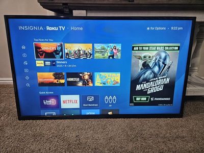 Insignia Roku TV 50-inch Smart LED TV with Wall Mount