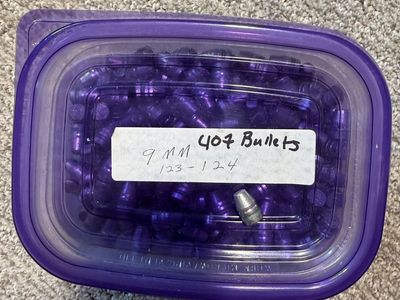9mm Cast Lead Bullets for Reloading - 123-124 Grain (1,956 Count)