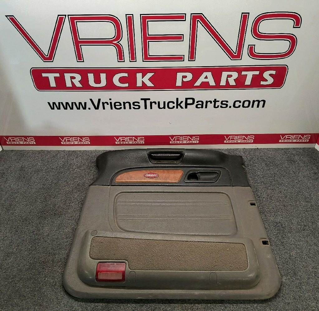 Used Peterbilt 386 Left Dark Gray Mid High Glass Power Window Door Pad, Part # S63-6016-200581