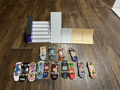 Tech Deck Set With Stairs And Ramp.
