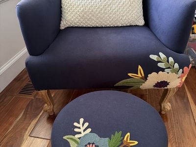 Chair and footstool