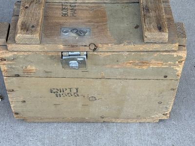 EMPTY Wooden Crate for Explosive Boosters - Perfect for a Man Cave
