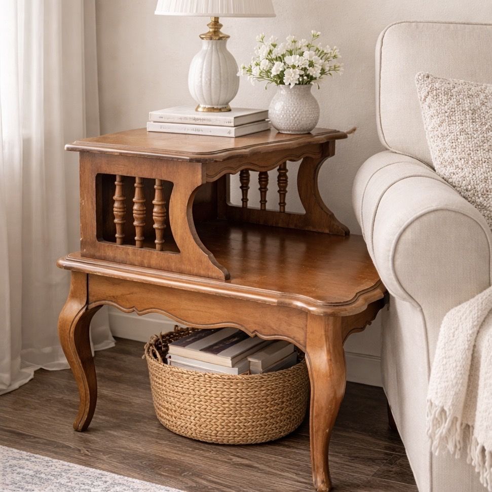Vintage Bassett Furniture step end table
