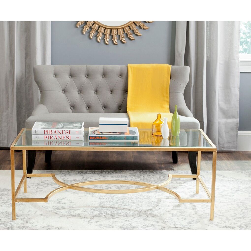 SAFAVIEH Sondra Gold Coffee Table