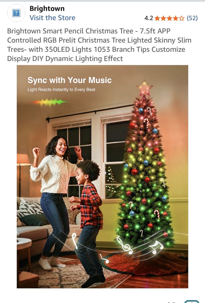 7 ft pencil Christmas tree still in box