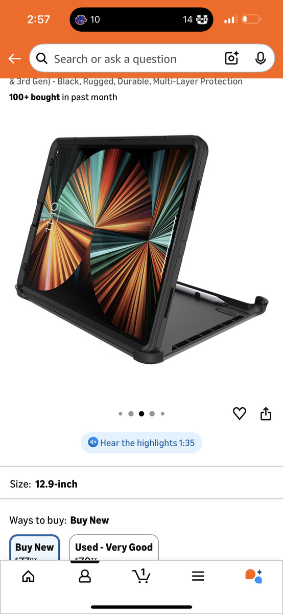 Otterbox Defender IPad Pro 12.9