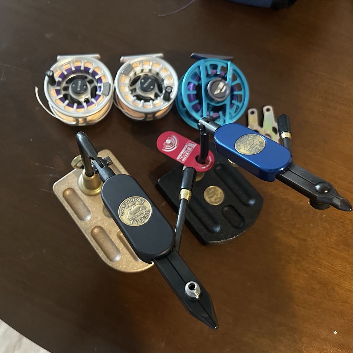 Regal Vises (Midge & Standard) & Orvis Hydros III/II Fly Reels (4-6wt) w/ Cortland 444 Lines