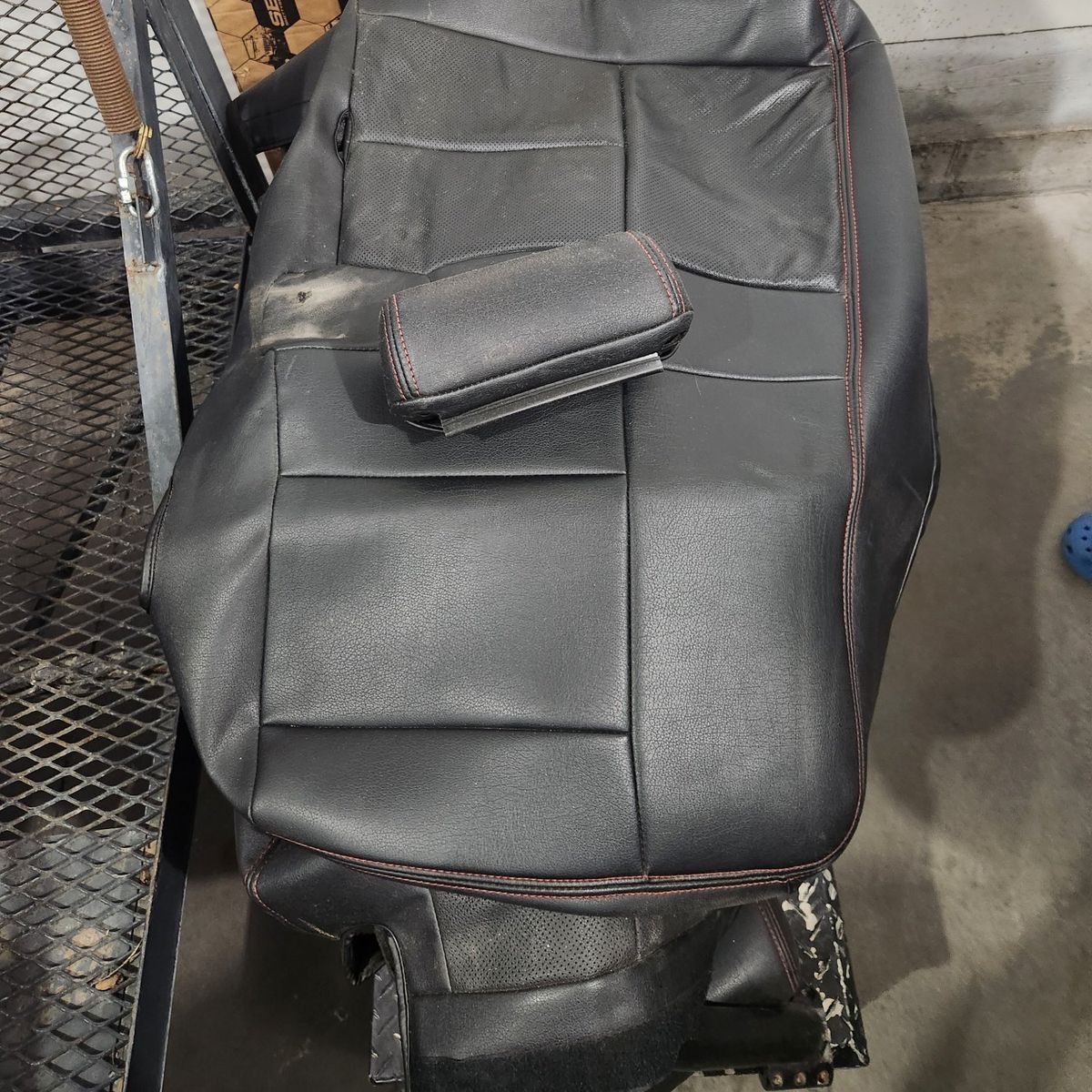 chevy Silverado Black leather like seat covers