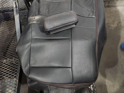 chevy Silverado Black leather like seat covers