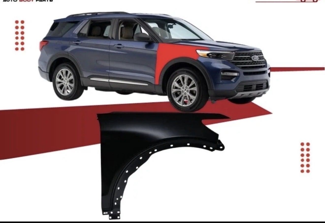 Front Right Passenger Side Fender Panel For Ford Explorer 2020-2024 RB5Z16006A