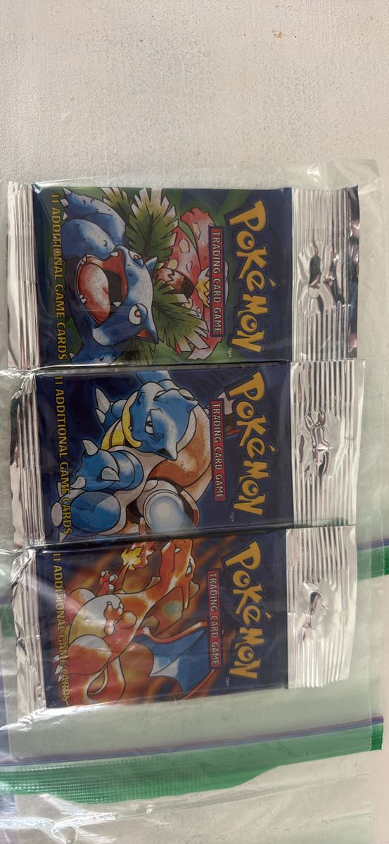 Vintage pokemon cards and packs