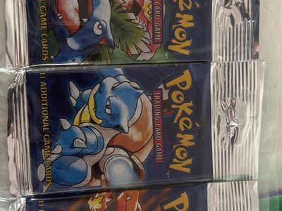 Vintage pokemon cards and packs