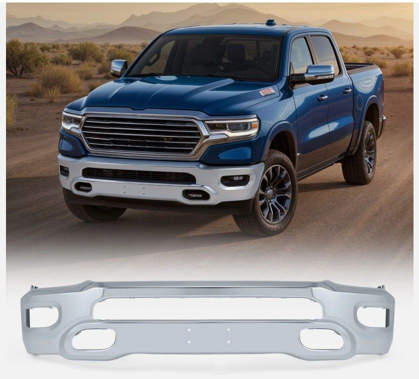 Brand New - OEM Style Chrome Front Bumper - Fits 2019-2024 Ram 1500