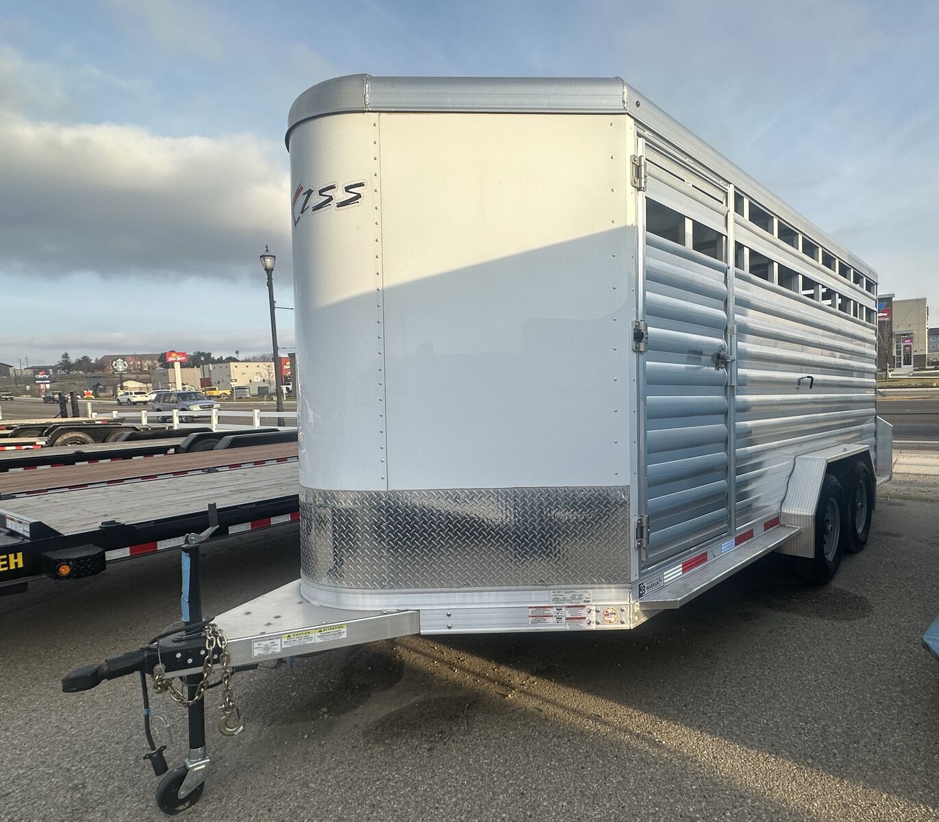 NEW 2023 Exiss 7x16 Stock Trailer