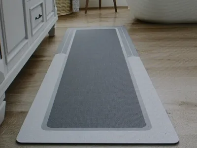 MontVoo-Bath Mat Rug Long Non Slip Absorbent Stain Resistant 24"X70"