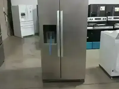 NEW WHIRLPOOL 29 C FT STAINLESS SIDE BY SIDE