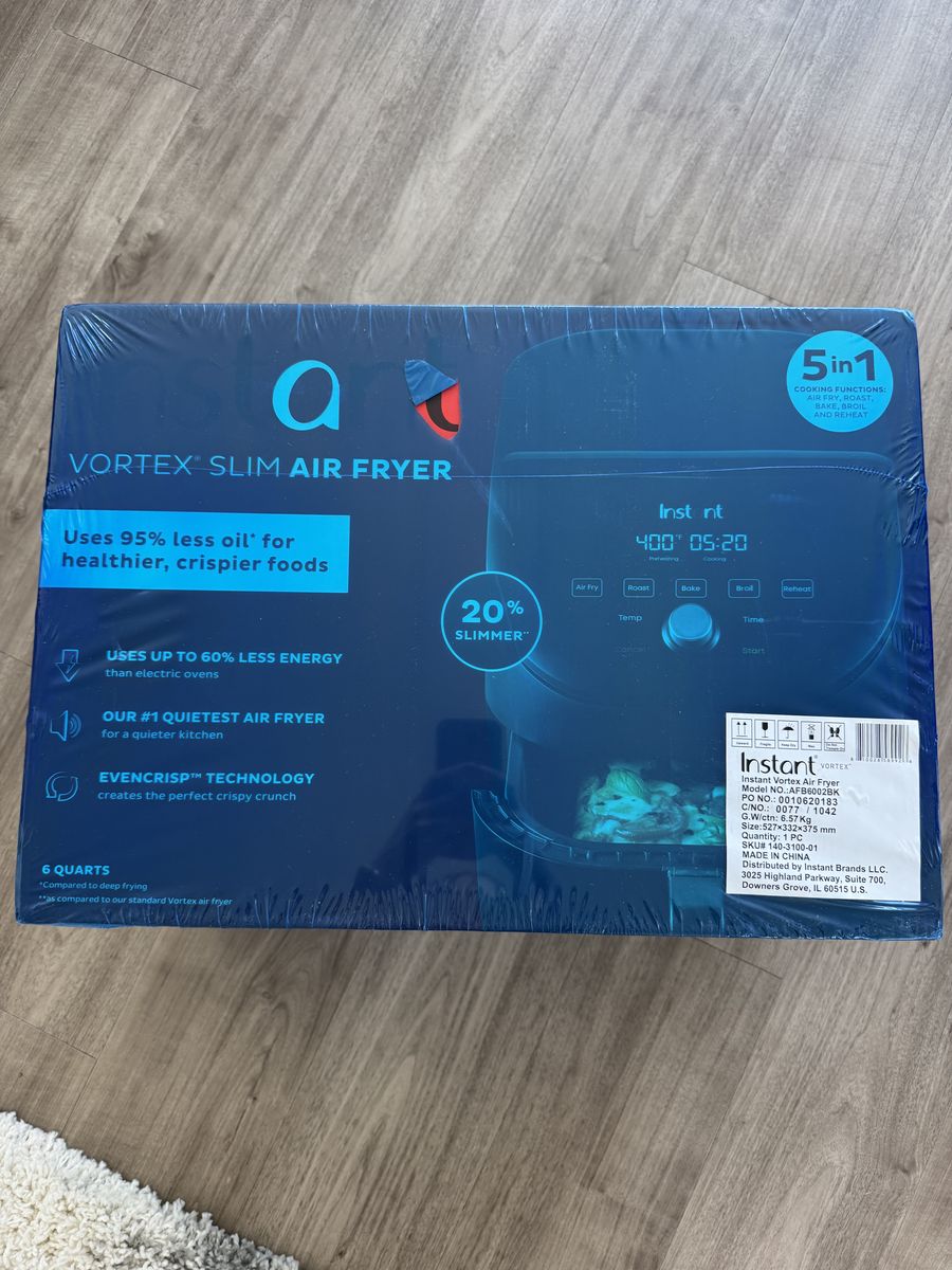 Brand New Instant Pot Vortex Slim Air Fryer 5-in-1