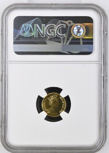 1996 Isle of Man 1/25 Oz (.9999) Gold NGC MS66