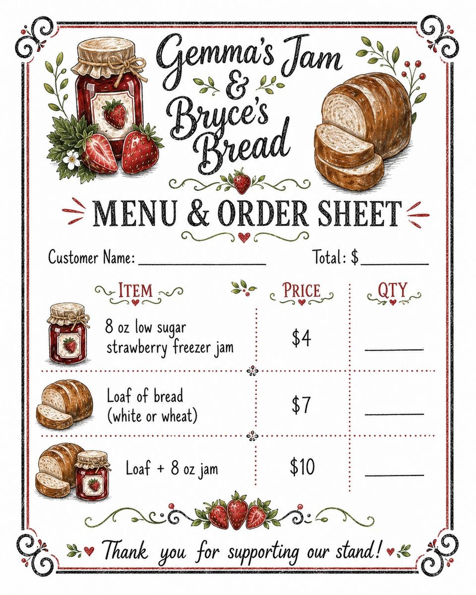 Gemma’s Jam & Bryce’s Bread