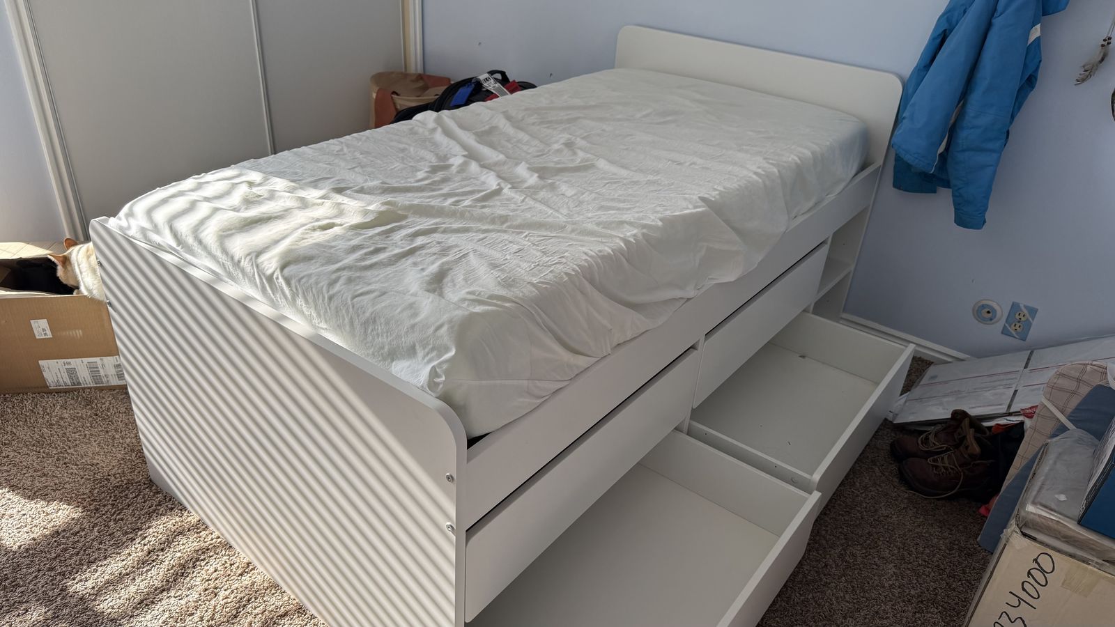 IKEA Twin Bed With Drawers